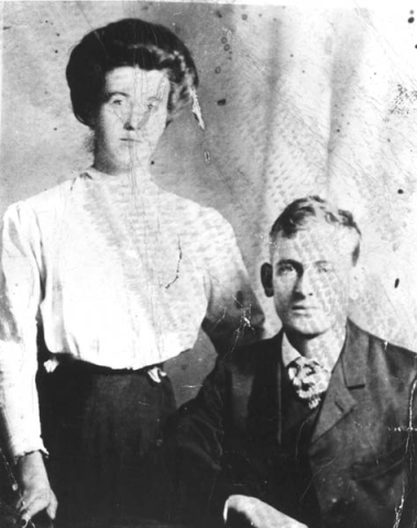 240: Stan Carroll and his wife Mary Joseph Ryan. (circa 1911) [courtesy of John T Carroll]  - Stanislaus son of John Carroll &amp;amp; Elizabeth Dunphy; Mary Joseph daughter of Jeremiah Ryan &amp;amp; Mary Joseph Whelan